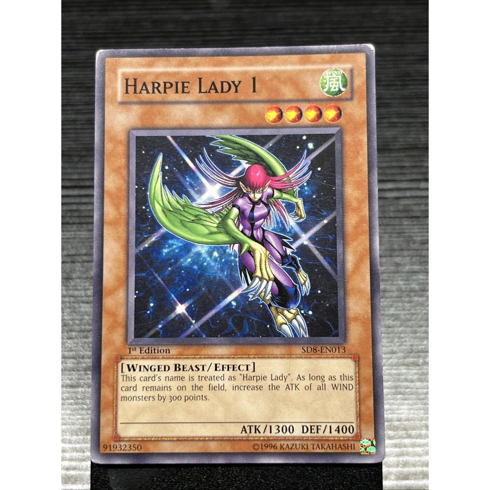 Harpie Lady 2 SD8-EN013 Yu-Gi-Oh! 1st Edition Common – Lightly‎ Played